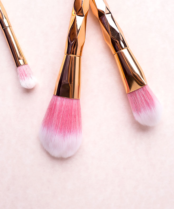 Pink Unicorn Makeup Brushes